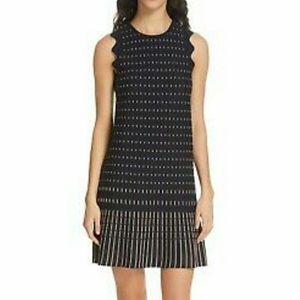 Ted Baker Relioa Metallic Jacquard Knit Dress